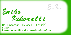 eniko kukorelli business card